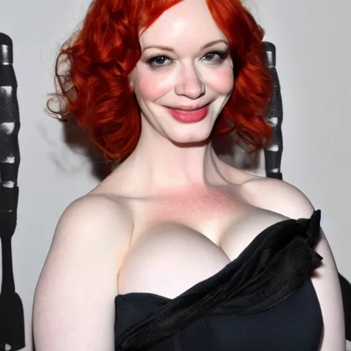 Prompt: Christina Hendricks drink water,