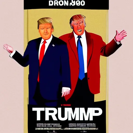 Image similar to movie poster with donald trump and kim jong un