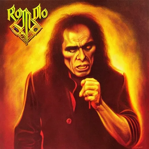 Prompt: ronnie james dio album art