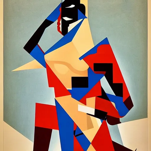 Image similar to constructivism monumental dynamic graphic super flat style figurative portrait by avant garde painter and leon bakst, illusion surreal art, highly conceptual figurative art, intricate detailed illustration drawing, controversial poster art, geometrical drawings, no blur