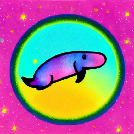 Image similar to rainbow cosmic platypus