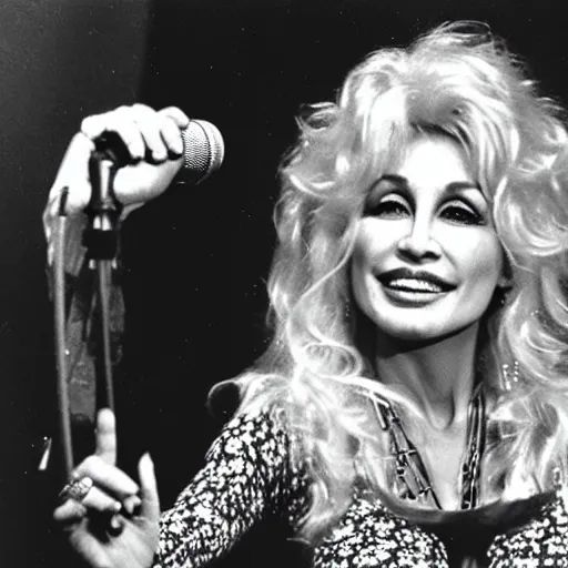 Image similar to hippie Dolly Parton