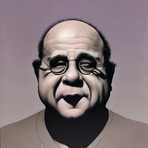 Image similar to portrait of danny devito by zdzisław beksinski