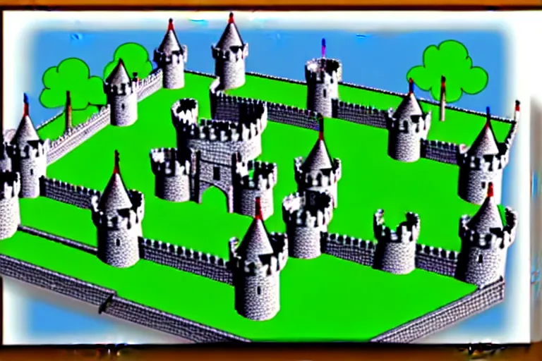 Image similar to a completed castle