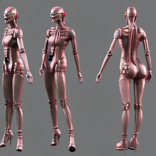 Image similar to 3 d model, beautiful woman by pantokrator rendered in unreal engine, orthodox cyberpunk, mech body, wires from the matrix movie, sci - fi