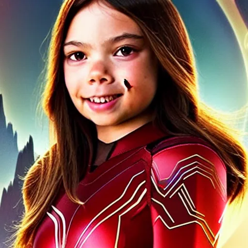 Image similar to Scarlet Witch from Infinity war, played by Miranda Cosgrove