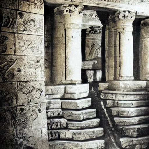 Image similar to secret ancient city, real photograph, conspiracy