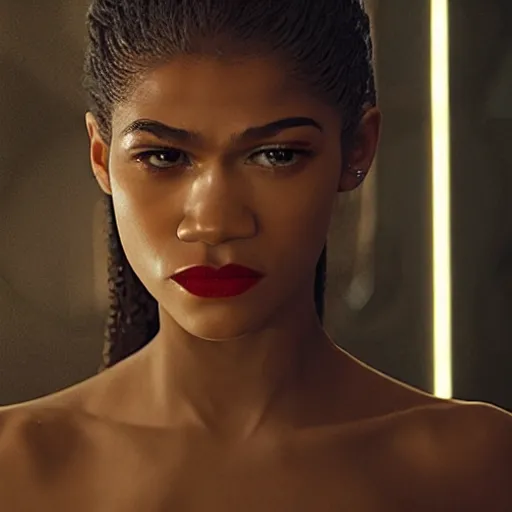 Prompt: movie still of Zendaya as Sade, dramatic lighting, cinematic, vivid ligthing, high quality, highly detailed