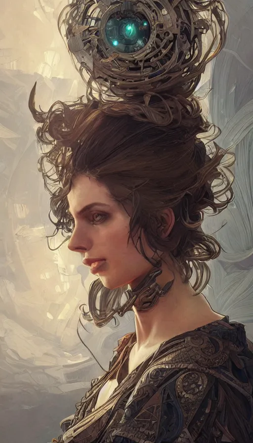 Image similar to time bandit, fibonacci, sweat drops, insane, intricate, highly detailed, digital painting, artstation, concept art, smooth, sharp focus, illustration, Unreal Engine 5, 8K, art by artgerm and greg rutkowski and alphonse mucha