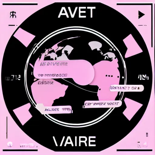 Prompt: “ to the metaverse ” text, vector graphic design of pale pink airline tickets that read “ to the metaverse ” in bold text, alien ar code and e - ink display, highly detailed, no noise, coherent text english characters