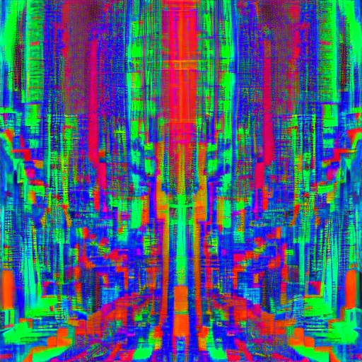 Image similar to abstract glitch art