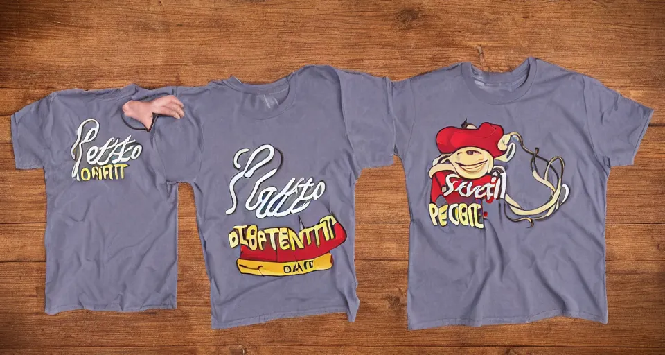 Image similar to spaghetti makes you forgetti your regretti, novelty tshirt