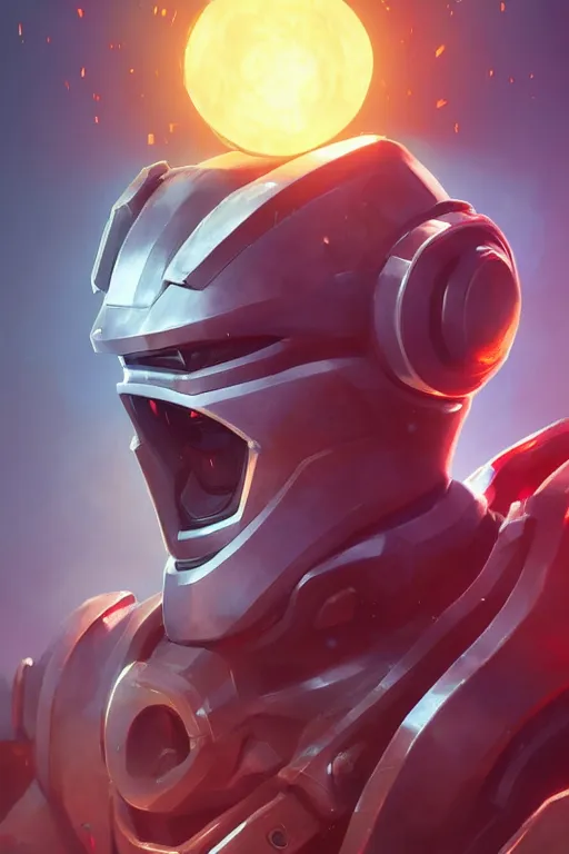 Image similar to epic mask helmet robot ninja portrait stylized as fornite style game design fanart by concept artist gervasio canda, behance hd by jesper ejsing, by rhads, makoto shinkai and lois van baarle, ilya kuvshinov, rossdraws global illumination radiating a glowing aura global illumination ray tracing hdr render in unreal engine 5