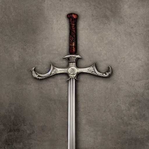 Image similar to sword of justice hanging on a wall