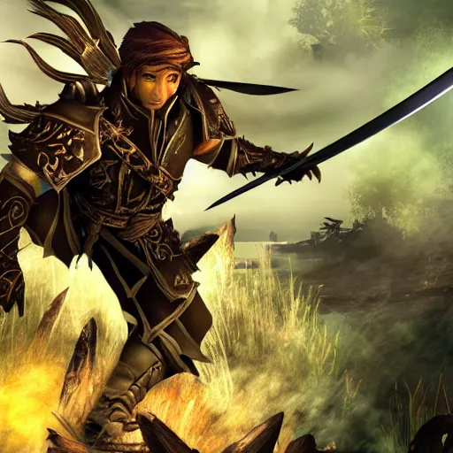 Image similar to Seventh swordsman from guild wars 2