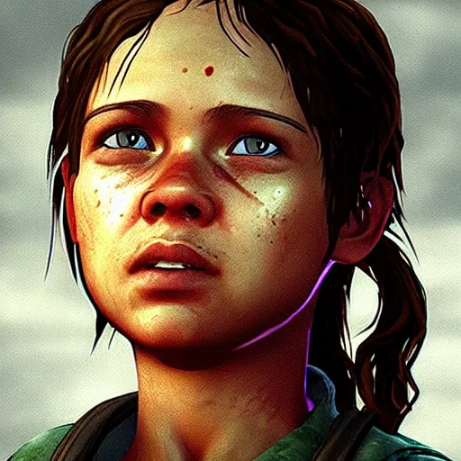 Prompt: scarlet johnson as a the last of us character