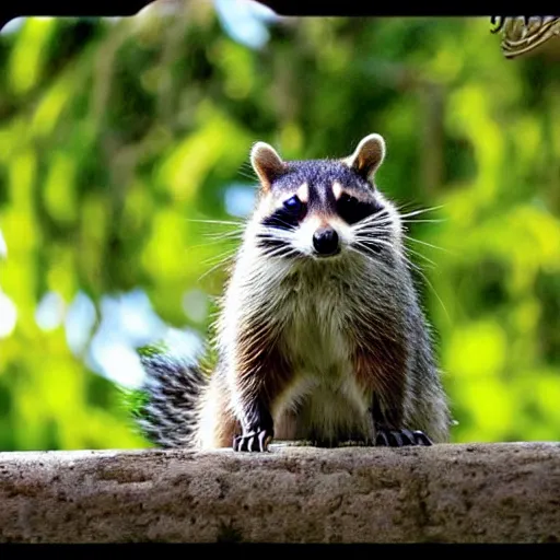 Prompt: “a raccoon mixed with a squirrel”