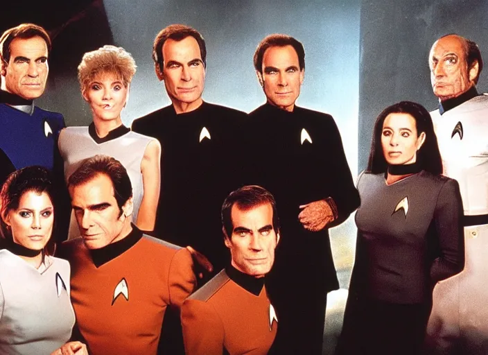 Image similar to a still from a 1 9 8 0 s sci - fi tv show, star trek the next generation, babylon 5, quantum leap,