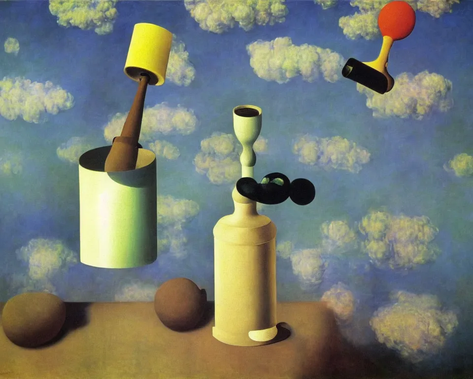 Image similar to achingly beautiful painting of a gravity bong by rene magritte, monet, and turner. whimsical.