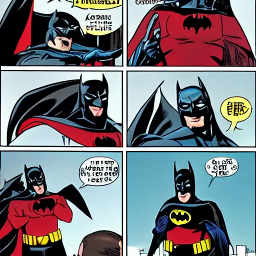 Image similar to batman telling bad jokes