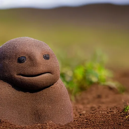 Prompt: national geographic professional photo of diglett, award winning