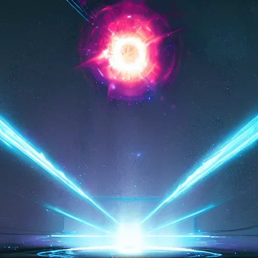Prompt: supernova from earth, neon lights by greg rutkowski