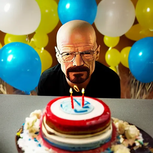 Image similar to birthday party photos of walter white