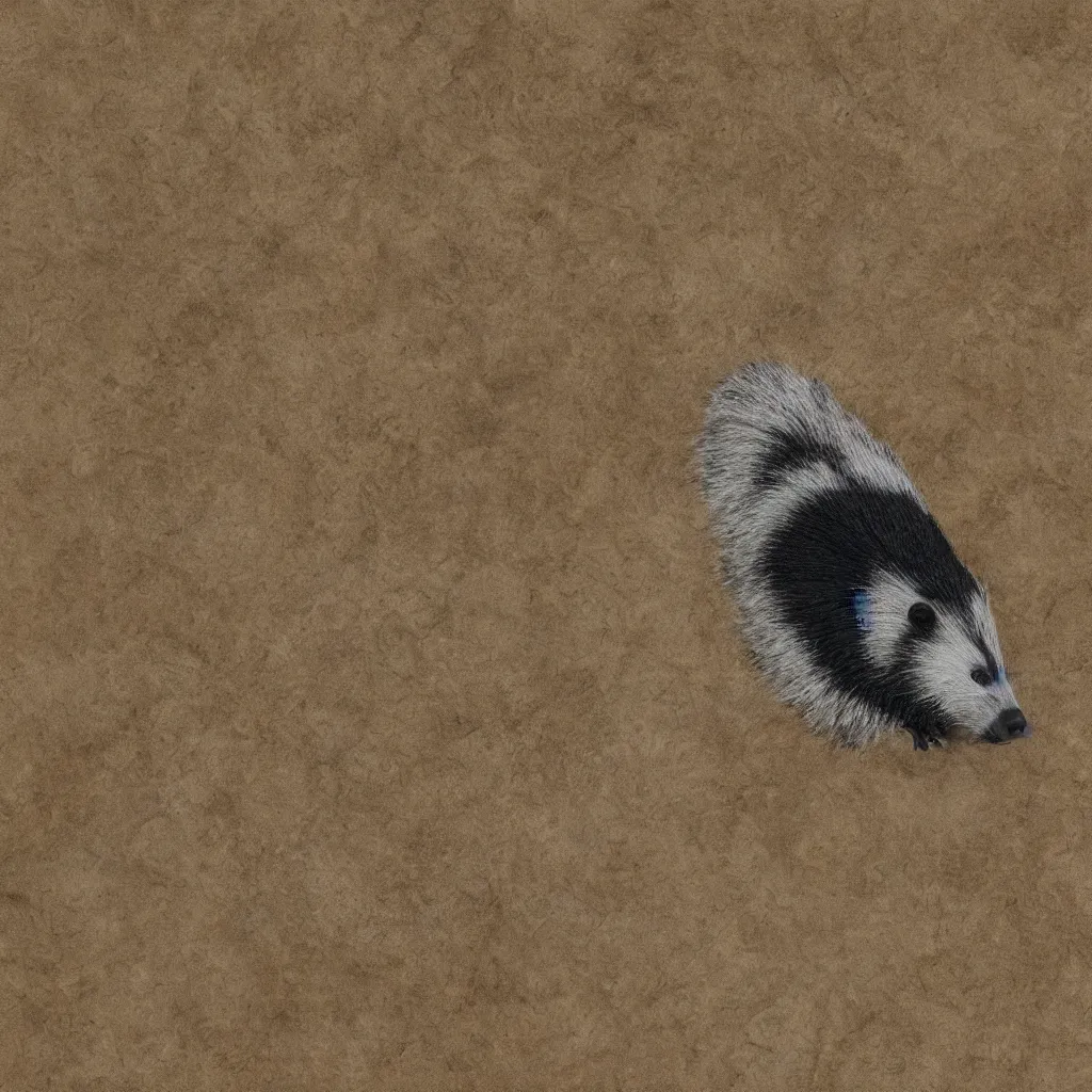 Prompt: Dried Vellum Skunk Vellum 4k HD Texture