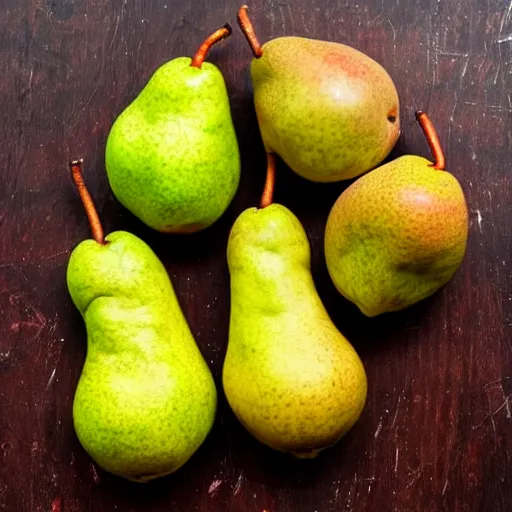 Image similar to A set of pears on a website