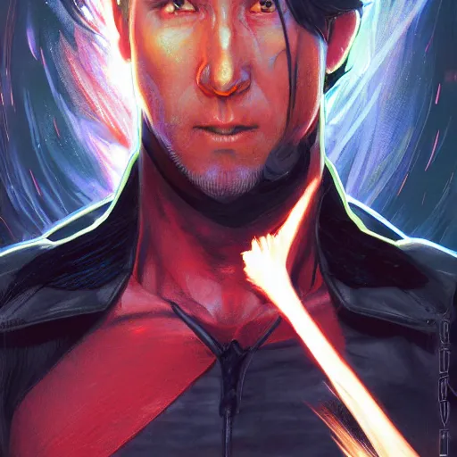 Prompt: Ryan Reynolds as Ichigo Kurosaki, detailed, centered, digital painting, artstation, concept art, donato giancola, Joseph Christian Leyendecker, WLOP, Boris Vallejo, Breathtaking, 8k resolution, extremely detailed, beautiful, establishing shot, artistic, hyperrealistic, beautiful face, octane render, cinematic lighting, dramatic lighting, masterpiece