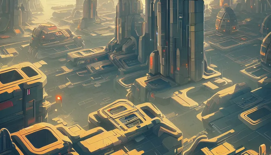 Prompt: illustration of a futuristic city by james gilleard and filip hodas, fine details, vivid, masterpiece