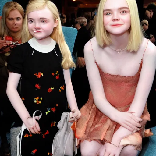 Image similar to Elle Fanning with dwarfism