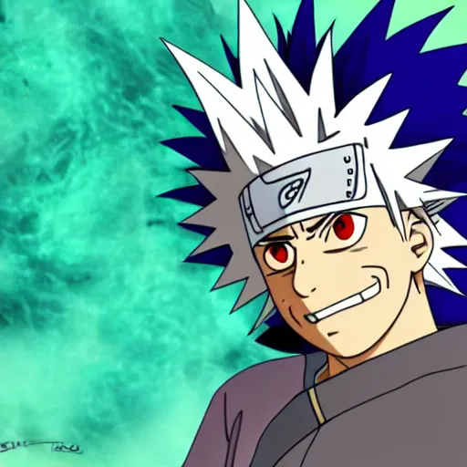 Image similar to Rick Sanchez in Naruto 4K detailed Digital art