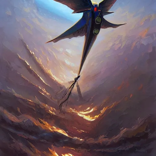 Prompt: level wind turbine propeller winged in Hand Crafted from composite materials by Futuristic Steampunk Genius Gnomes. Painting by anato finnstark greg rutkowski Donato Giancola Jeff Simpson stamp acrylic