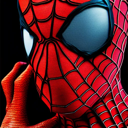 Image similar to a portrait of spiderman as a scary zombie with his mask and flesh ripped highly detailed, digital photo, hdri, by christopher bretz and john carpenter, vivid colors, high contrast, 8 k resolution, intricate, photorealistic, smooth, psychedelic color scheme, concept art, award winning, cg society contest winner