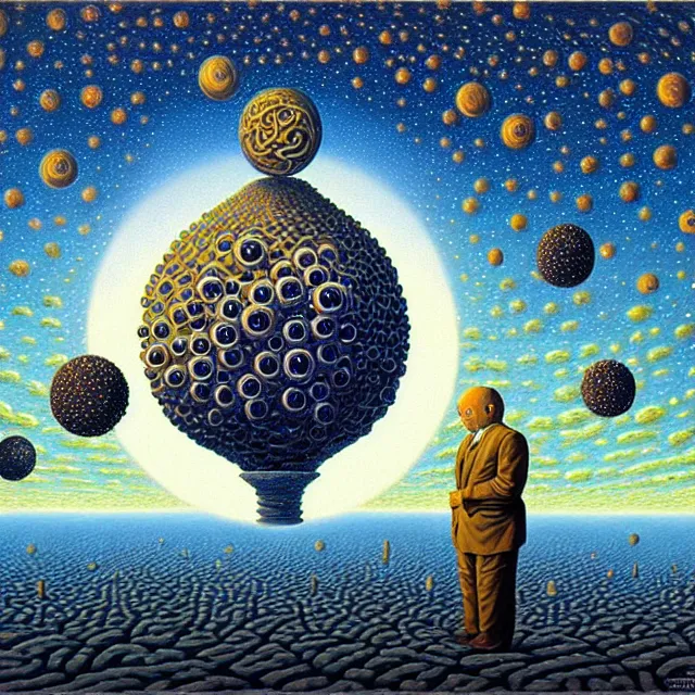 Image similar to an oil on canvas portrait of yog - sothoth, surrealism, surrealist, cosmic horror, rob gonsalves, high detail