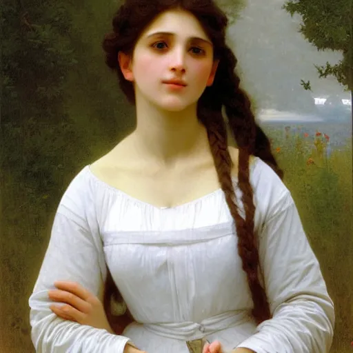 Prompt: a portrait of a character in a scenic environment by William-Adolphe Bouguereau