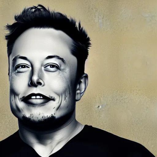 Image similar to portrait image of elon musk with tusk 8 k