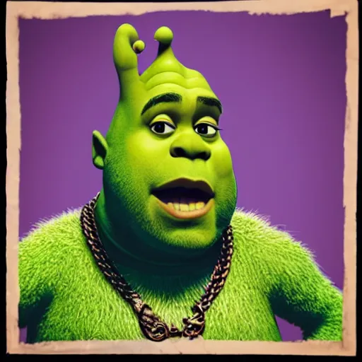 Image similar to portrait of Shrekye West, kanye, shrek