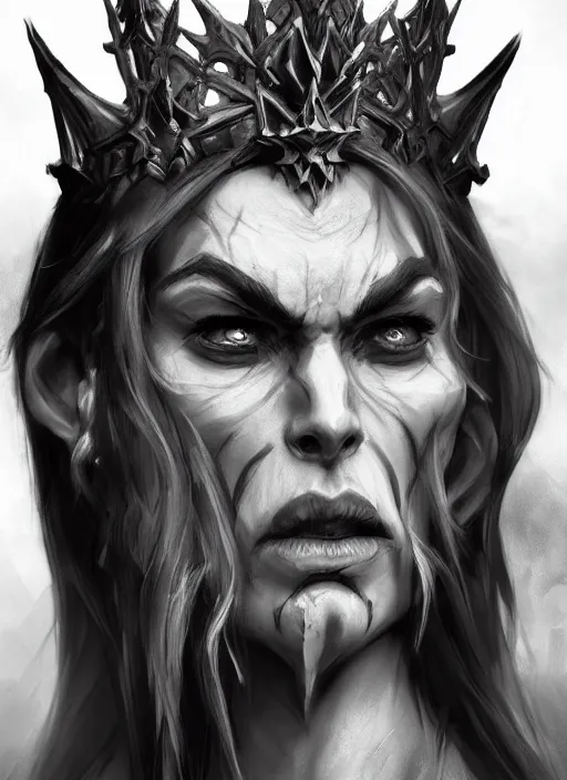 Image similar to king of the underworld character concept art, digital illustration, trending on artstation, deviantart, artgerm, epic composition, masterpiece, highly detailed, perfect face, realistic face, wlop, ross draws