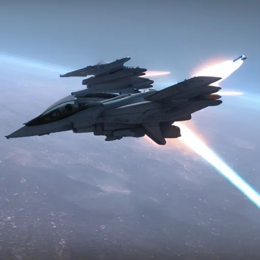 Image similar to star citizen, super hornet