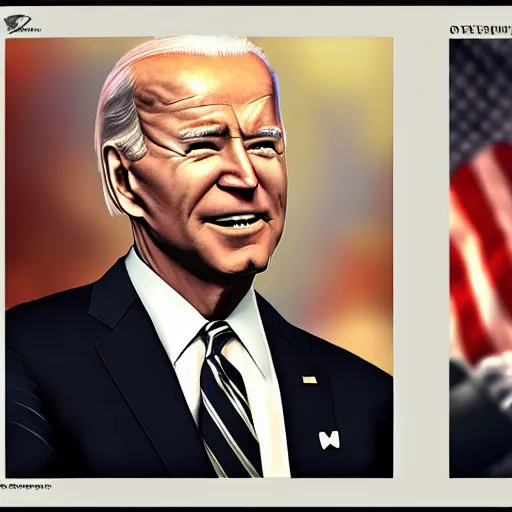 Prompt: Joe Biden in the style of FFXIV. Final Fantasy 14, portrait, highly detailed
