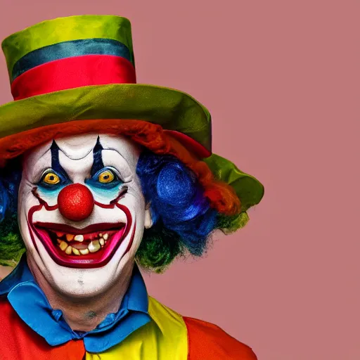 Prompt: photo of a clown