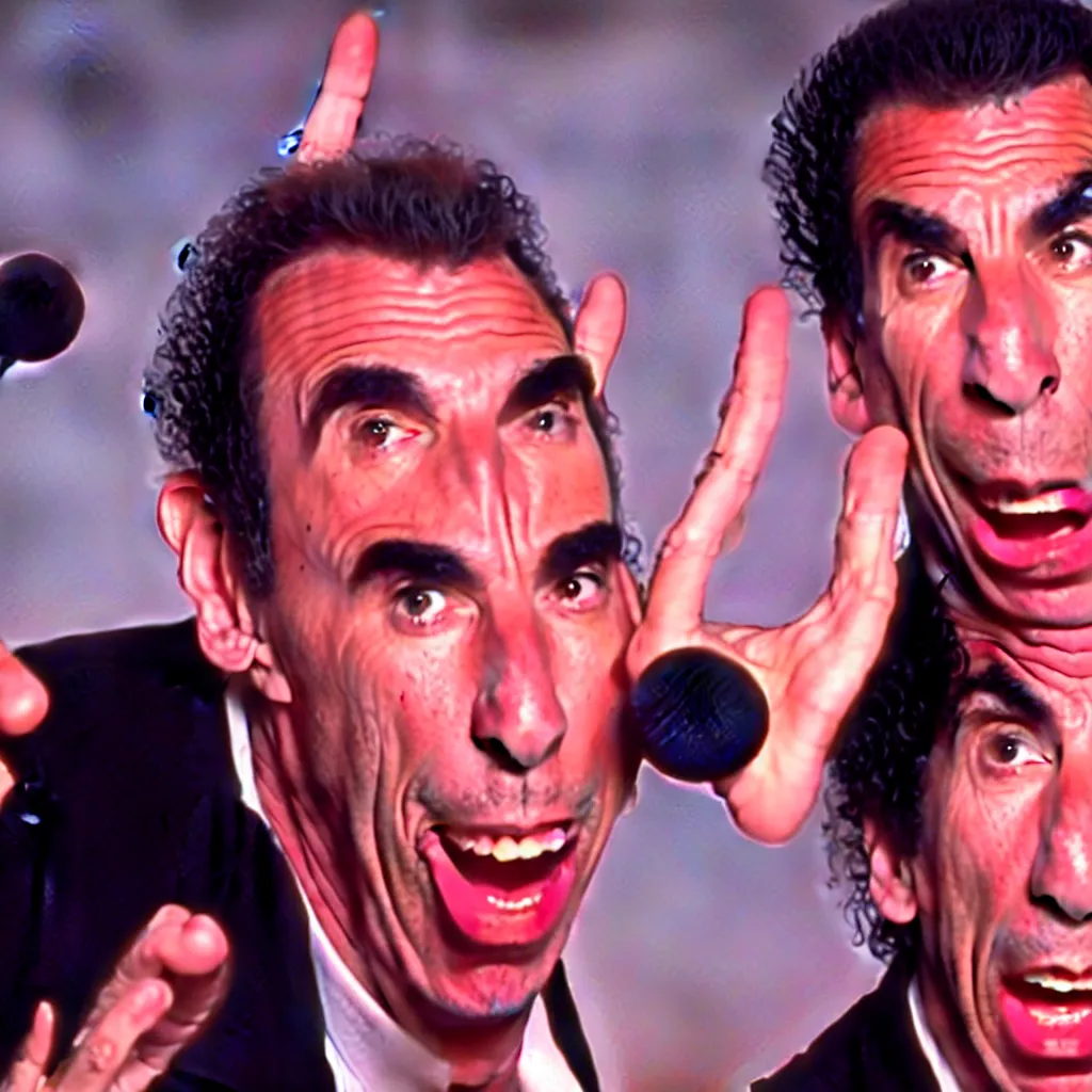 Image similar to michael richards kramer stand up special in the style of japanese manga