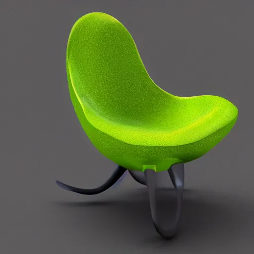 Image similar to avocado chair trending on artstation 4 k hd high detail octane render