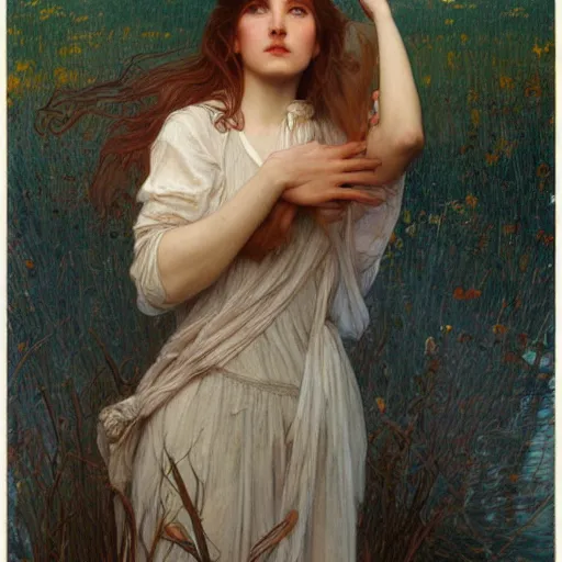Prompt: wind kissed pictures, ashes, lament, photorealism, hyper - realism, 4 k, high resolution, hyper detailed, realistic, by waterhouse, mucha,
