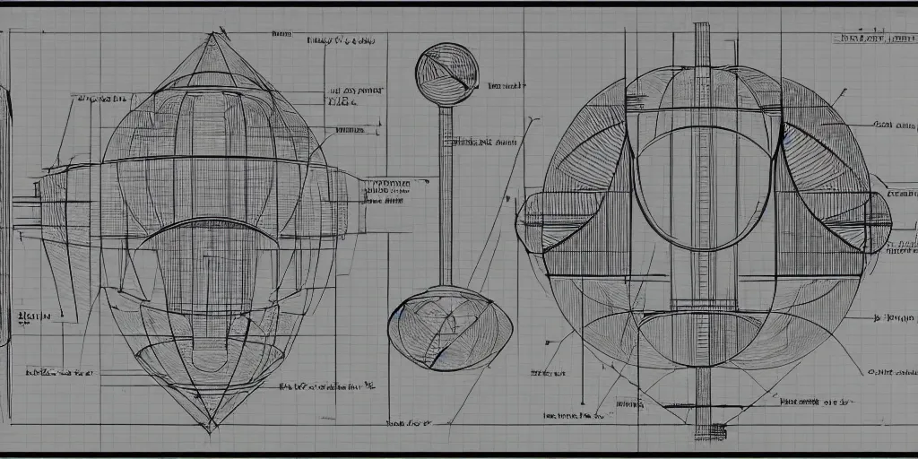 Image similar to highly detailed schematic, technical drawing, side view, toroid, universe designs