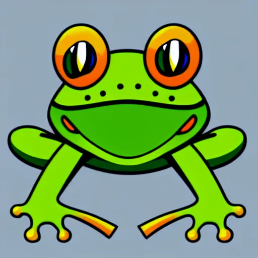 Image similar to digital illustration of a frog warrior, in the style of nintendo and d & d character art, highly detailed, sharp focus, 4 k