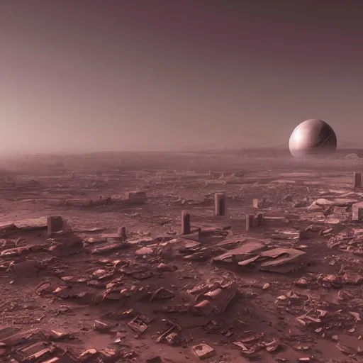 Image similar to a communist city on mars, futuristic, hyper realistic, space, 4k