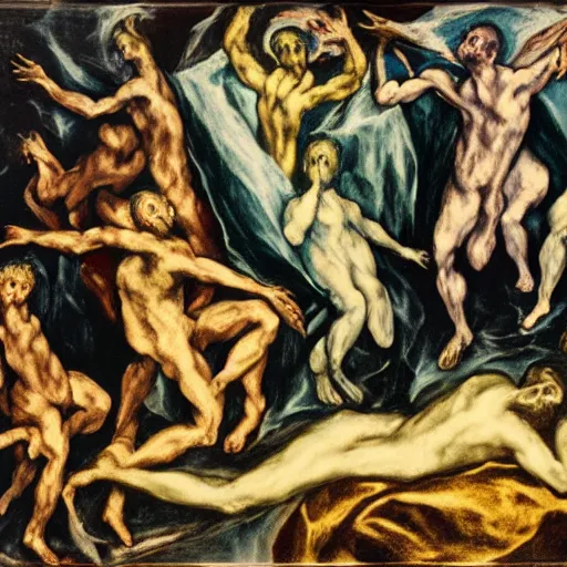 Image similar to El Greco, DMT visions